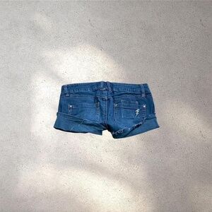 Jolt Ultra Low Rise Micro Denim Shorts